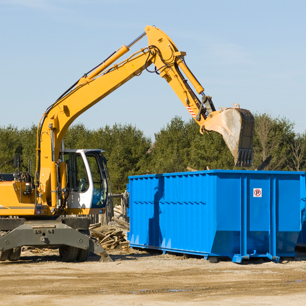 what size residential dumpster rentals are available in Palmer